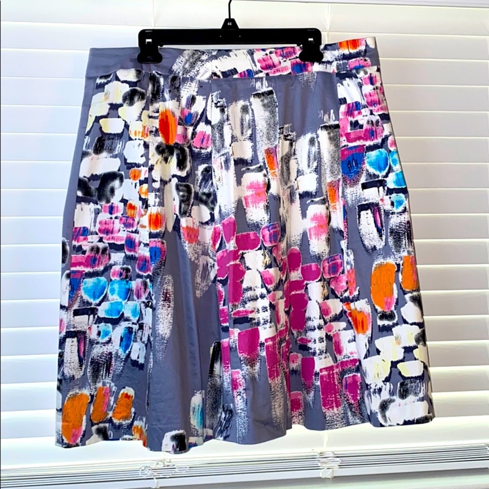 Lane Bryant paintbrush/abstract skirt